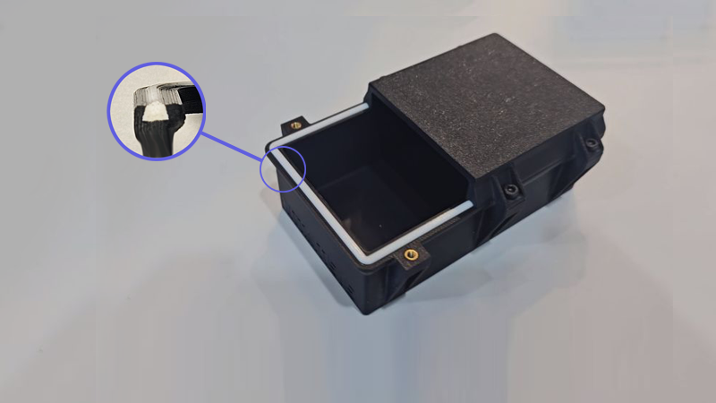 3d printad kapsling i två material